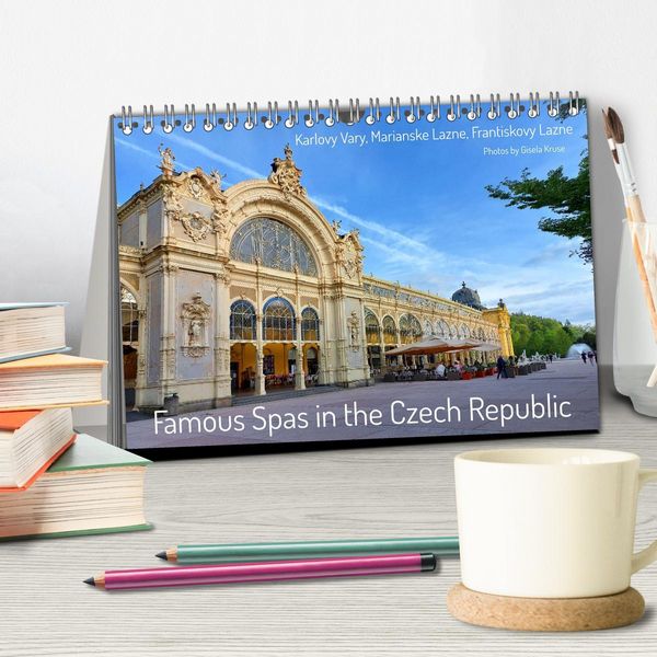 Produktbild: Famous Spas in the Czech Republic (Desk Calendar 2026 DIN A5 landscape), CALVENDO 12 Month DeskCalendar