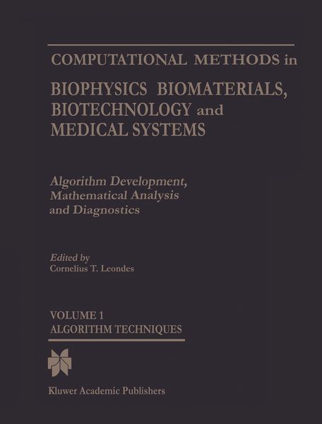 Produktbild: Computational Methods in Biophysics, Biomaterials, Biotechnology and Medical Systems