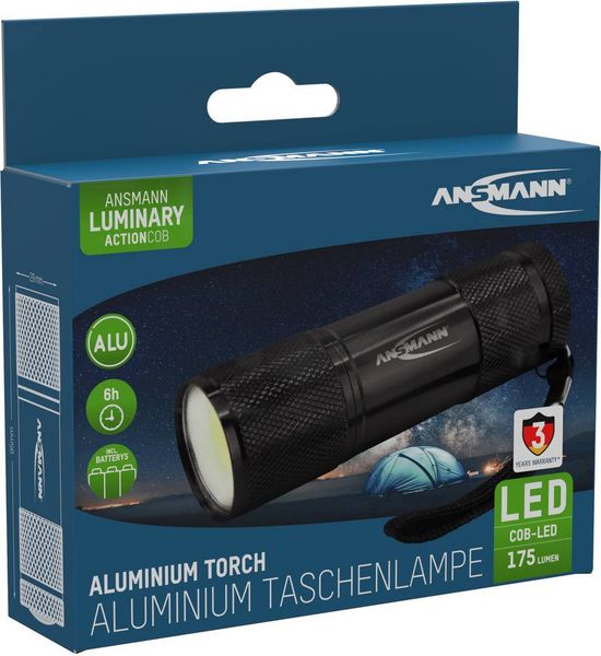 Produktbild: Ansmann Action COB LED Taschenlampe batteriebetrieben 175lm 6h