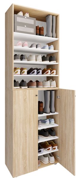 Produktbild: XL Holz Gro&szlig;er Schuhschrank Schuhkommode Lona 10