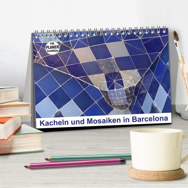 Produktbild: Kacheln und Mosaiken in Barcelona (Tischkalender 2026 DIN A5 quer), CALVENDO Monatskalender