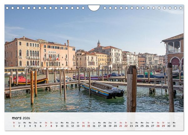 Produktbild: Venise - Un hommage imag&eacute; &agrave; la magie v&eacute;nitienne (Calendrier mural 2026 DIN A4 vertical), CALVENDO calendrier mensuel