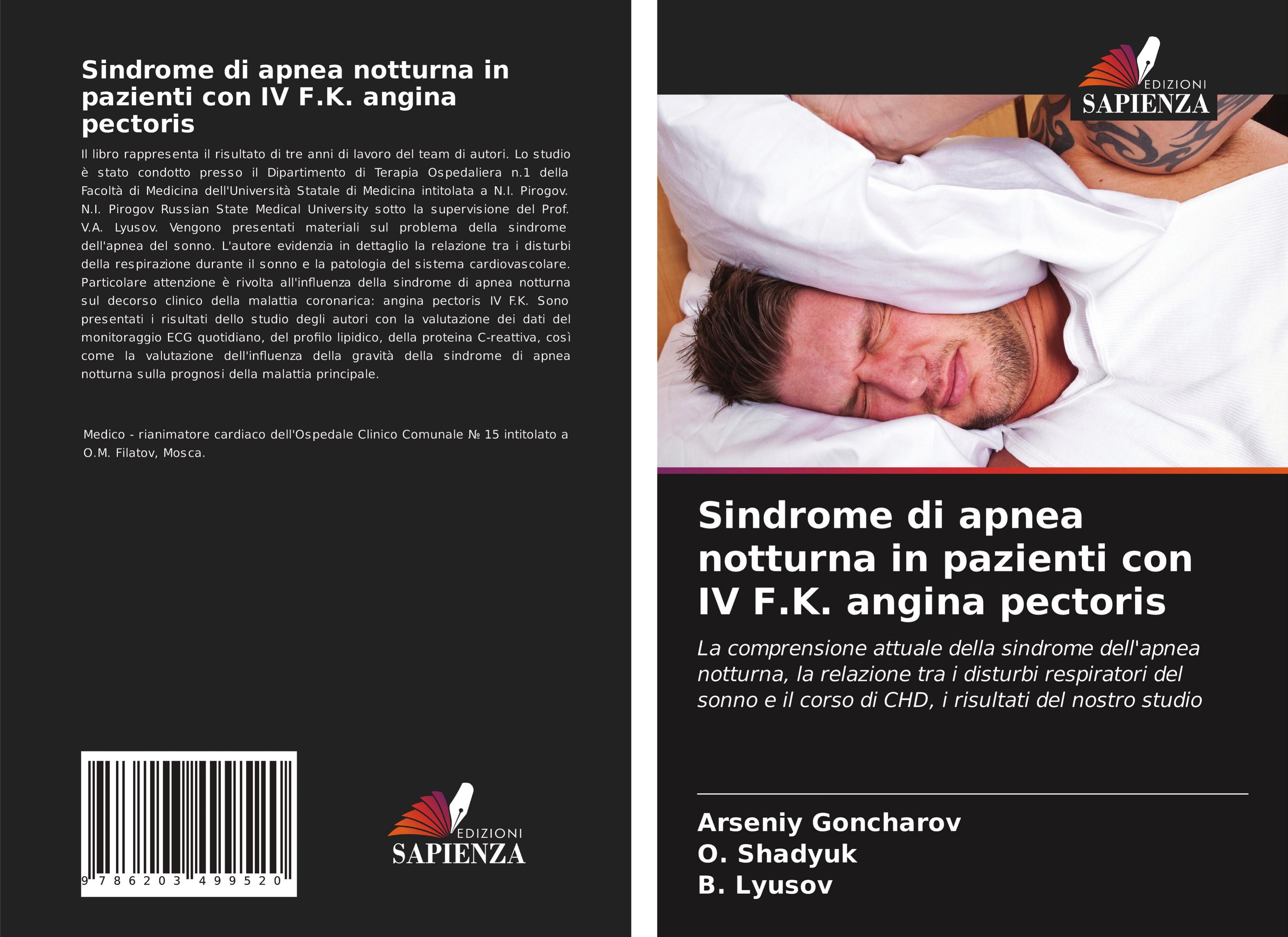 Produktbild: Sindrome di apnea notturna in pazienti con IV F.K. angina pectoris