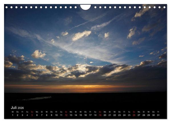 Produktbild: NORDSEE IMPRESSIONEN (Wandkalender 2026 DIN A4 quer), CALVENDO Monatskalender