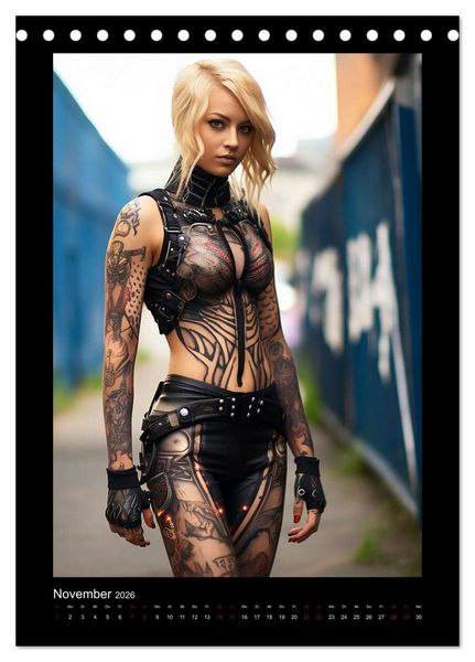 Produktbild: Cybergirls (Tischkalender 2026 DIN A5 hoch), CALVENDO Monatskalender
