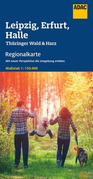 Produktbild: ADAC Regionalkarte 09 Leipzig, Erfurt, Halle 1:150.000
