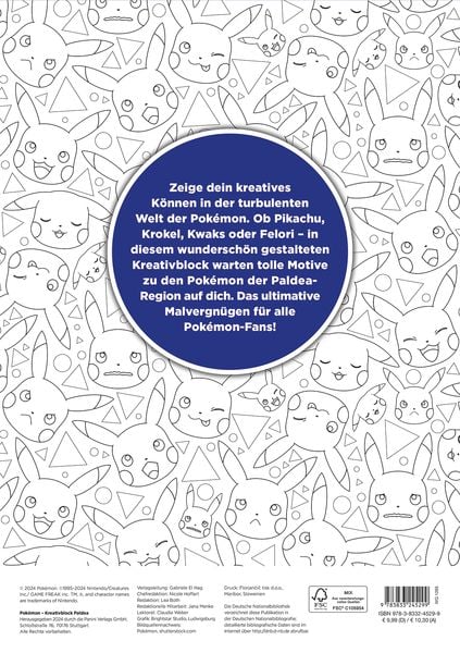 Produktbild: Pok&eacute;mon: Kreativblock Paldea
