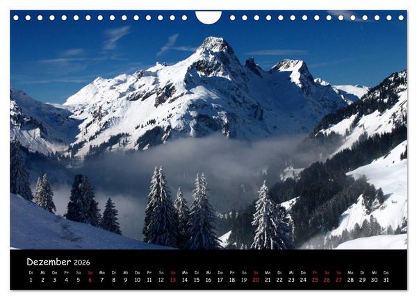 Produktbild: DIE ALPEN - Schroffe Gipfel und stille Seen (Wandkalender 2026 DIN A4 quer), CALVENDO Monatskalender
