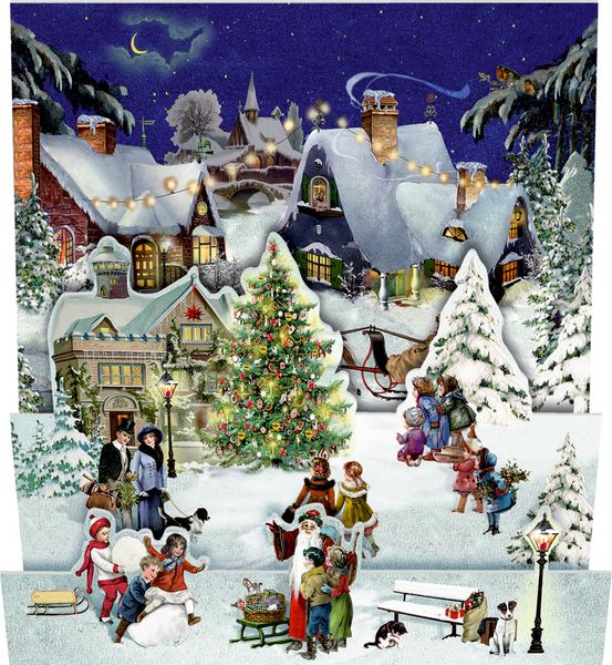 Produktbild: Mini-Adventskalender &ndash; Nostalgische Winterwelten