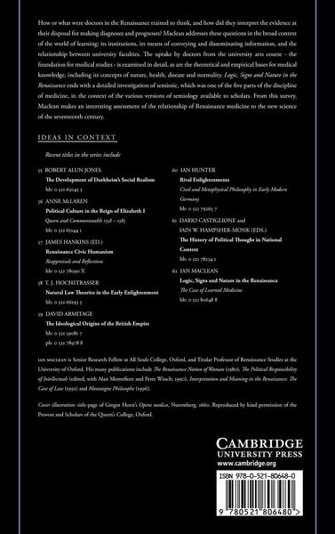 Produktbild: Logic, Signs and Nature in the Renaissance