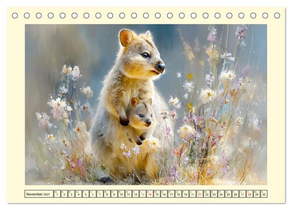 Produktbild: Quokkas. Kleine Gl&uuml;cksboten von Rottnest Island (Tischkalender 2027 DIN A5 quer), CALVENDO Monatskalender