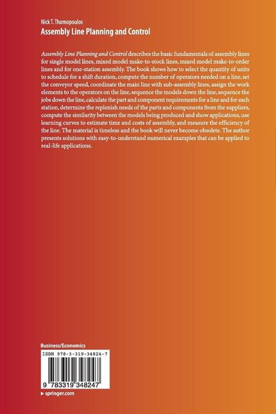 Produktbild: Assembly Line Planning and Control