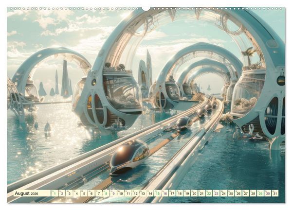 Produktbild: Science-Fiction Wasserwelten (hochwertiger Premium Wandkalender 2026 DIN A2 quer), Kunstdruck in Hochglanz