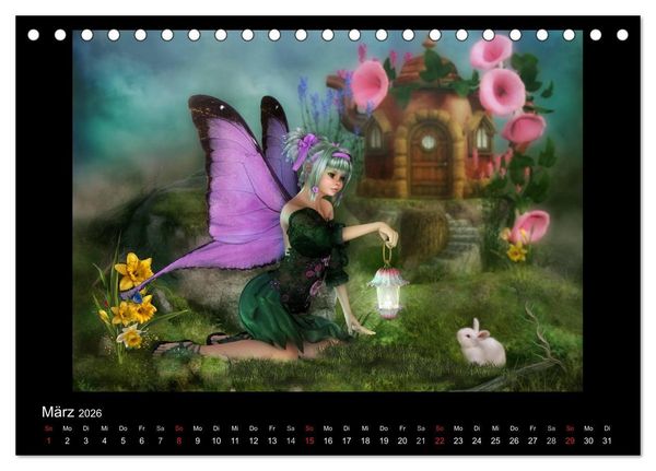 Produktbild: Elfenlichter (Tischkalender 2026 DIN A5 quer), CALVENDO Monatskalender