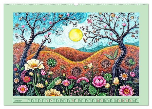 Produktbild: Topografie der Fantasie (hochwertiger Premium Wandkalender 2027 DIN A2 quer), Kunstdruck in Hochglanz