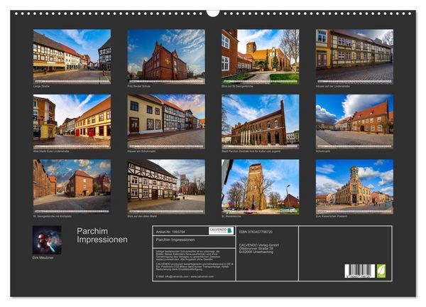 Produktbild: Parchim Impressionen (Wandkalender 2026 DIN A2 quer), CALVENDO Monatskalender