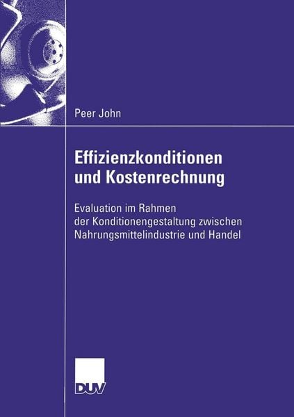 Produktbild: Effizienzkonditionen und Kostenrechnung