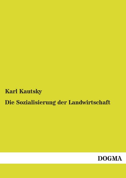Produktbild: Die Sozialisierung der Landwirtschaft