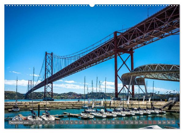 Produktbild: Metropole Lissabon (hochwertiger Premium Wandkalender 2026 DIN A2 quer), Kunstdruck in Hochglanz