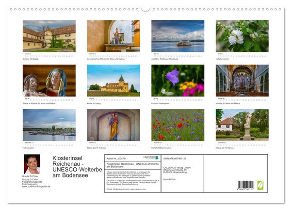 Produktbild: Klosterinsel Reichenau - UNESCO-Welterbe am Bodensee (Wandkalender 2026 DIN A2 quer), CALVENDO Monatskalender