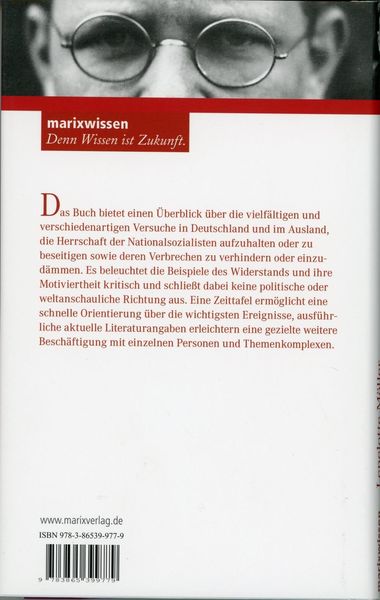 Produktbild: Widerstand gegen den Nationalsozialismus