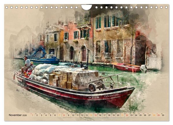 Produktbild: Venedig - ganz intim (Wandkalender 2026 DIN A4 quer), CALVENDO Monatskalender