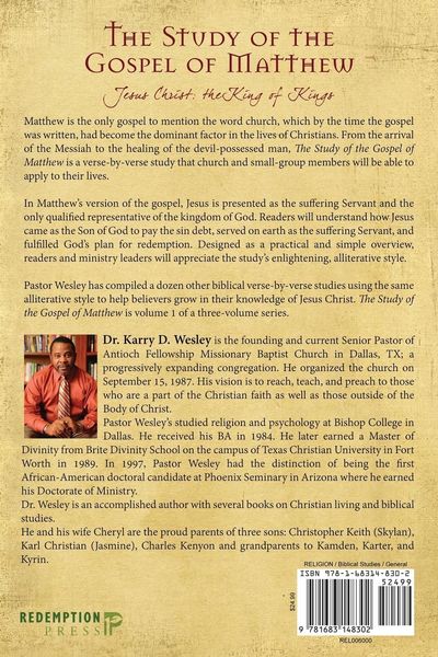Produktbild: The Study of the Gospel of Matthew