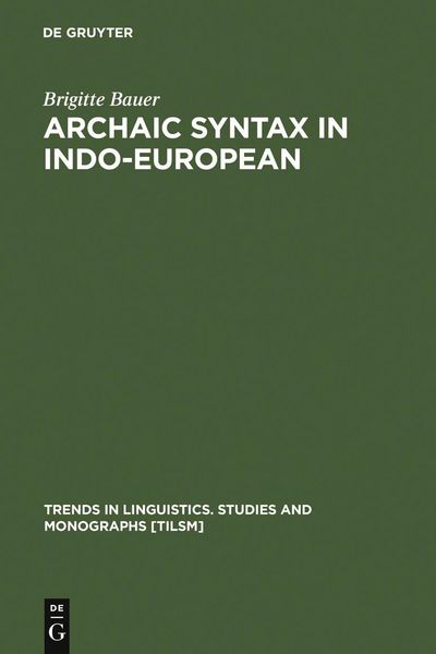 Produktbild: Archaic Syntax in Indo-European