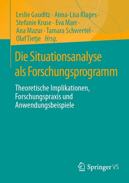 Produktbild: Die Situationsanalyse als Forschungsprogramm