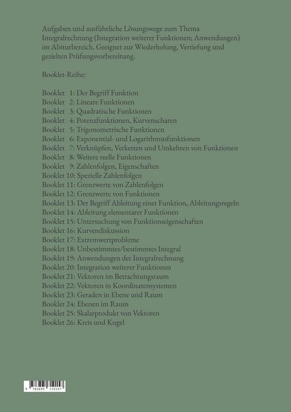 Produktbild: Mathematik f&uuml;r das Abitur