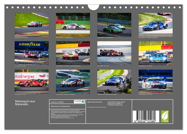 Produktbild: Motorsport aus Maranello (Wandkalender 2026 DIN A4 quer), CALVENDO Monatskalender