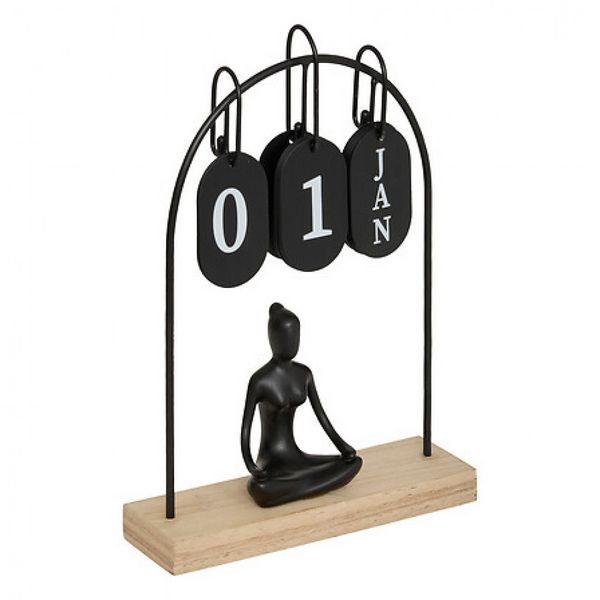 Produktbild: Metall-Yogi-Kalender h28.5, 2- fach sortiert, flie