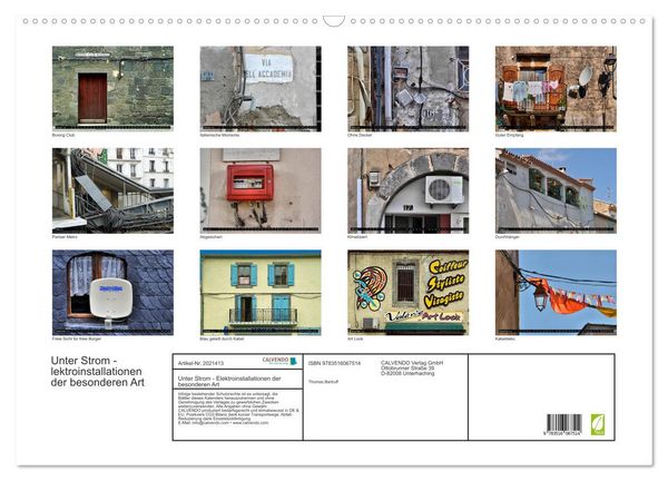 Produktbild: Unter Strom - Elektroinstallationen der besonderen Art (Wandkalender 2026 DIN A2 quer), CALVENDO Monatskalender