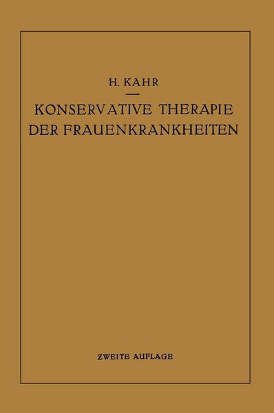 Produktbild: Konservative Therapie der Frauenkrankheiten