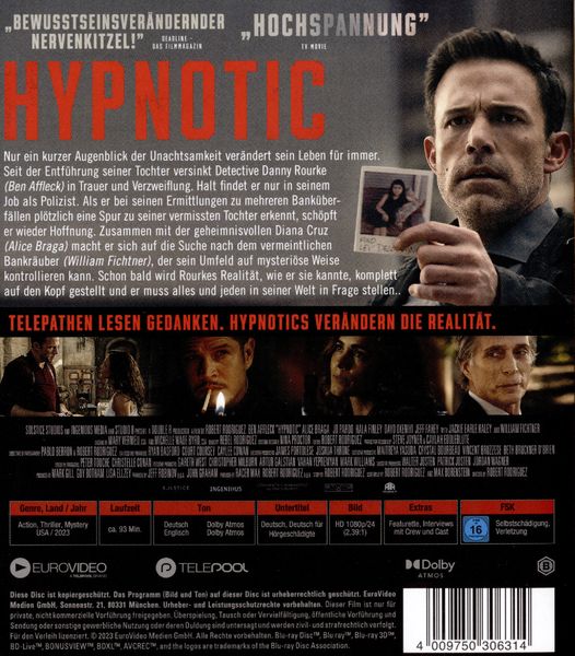 Produktbild: Hypnotic - Ein Robert Rodriguez Film