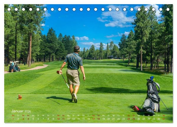 Produktbild: Passion Golf (Tischkalender 2026 DIN A5 quer), CALVENDO Monatskalender