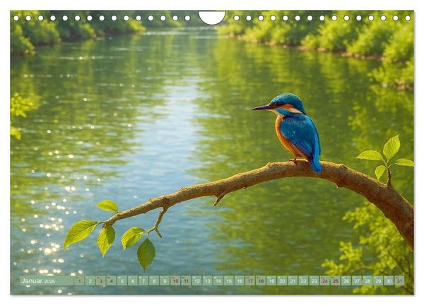 Produktbild: Eisvogeltr&auml;ume am Wasser (Wandkalender 2026 DIN A4 quer), CALVENDO Monatskalender