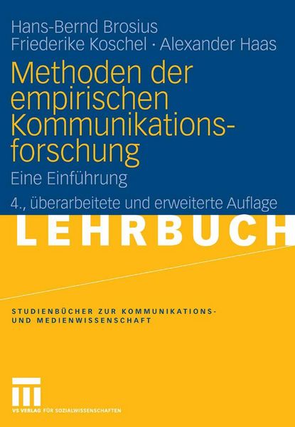 Produktbild: Methoden der empirischen Kommunikationsforschung