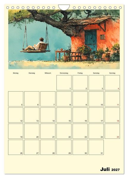 Produktbild: M&auml;nner im Garten. Entspannte Augenblicke im Gr&uuml;nen (Wandkalender 2027 DIN A4 hoch), CALVENDO Monatskalender