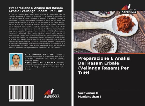 Produktbild: Preparazione E Analisi Del Rasam Erbale (Vellanga Rasam) Per Tutti