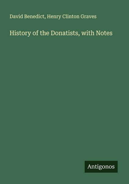 Produktbild: History of the Donatists, with Notes