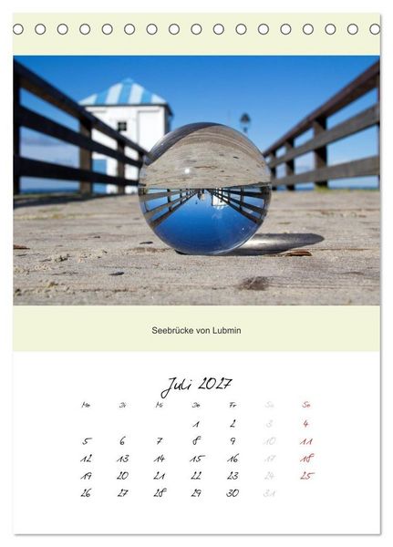Produktbild: Natur & Glas (Tischkalender 2027 DIN A5 hoch), CALVENDO Monatskalender