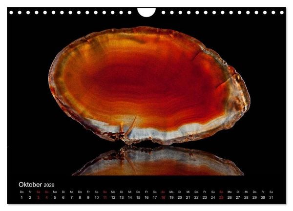 Produktbild: Leuchtende Achate (Wandkalender 2026 DIN A4 quer), CALVENDO Monatskalender