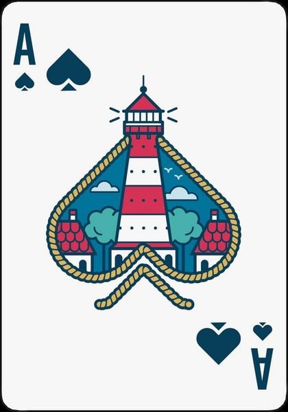 Produktbild: Ahoi! 55 Spielkarten mit Motiven von der K&uuml;ste