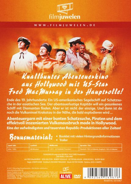 Produktbild: Der Rebell von Java (Krakatoa) - Knallbuntes Hollywood-Kino &uuml;ber den Ausbruch des Krakatau (Fair Wind to Java)