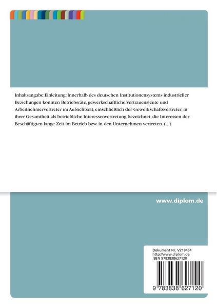 Produktbild: Interessenvertretung im Zeichen von Restrukturierung und Internationalisierung