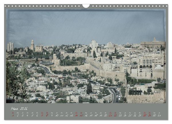 Produktbild: Unterwegs in Jerusalem (Wandkalender 2026 DIN A3 quer), CALVENDO Monatskalender