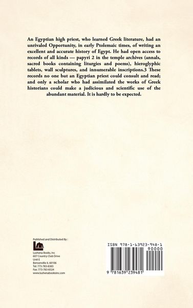 Produktbild: Manetho With an English Translation