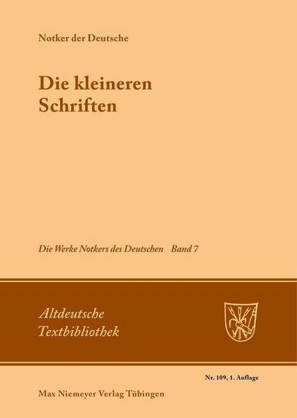 Produktbild: Die kleineren Schriften