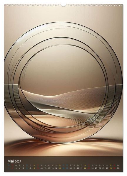 Produktbild: Geometrie der Natur &ndash; Formen, Muster, Strukturen (hochwertiger Premium Wandkalender 2027 DIN A2 hoch), Kunstdruck in Hochglanz